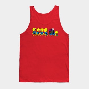 Classic Ducks Skateboard Graphic Tank Top